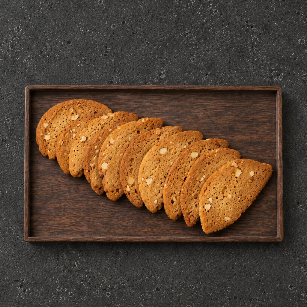 Small Orange Peel Biscotti pieces with a golden-brown toasted surface